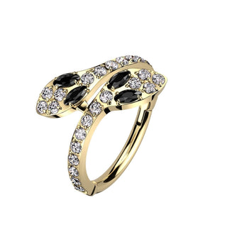 Ring Snakes Zirconia Clicker
