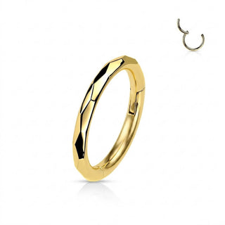 Titanium Ring Facets Clicker