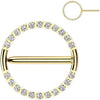 Titanium Nipple Piercing swinging ring Clicker