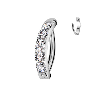 Titanium Belly Button Piercing Zirconias