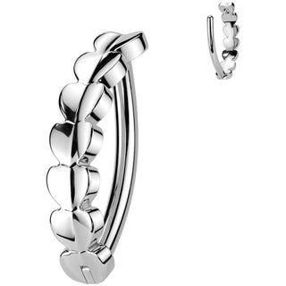 Titane Piercing Nombril cœurs