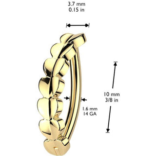 Titane Piercing Nombril cœurs