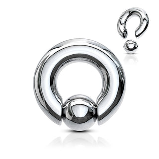 Ring Ball Silver Captive Bead