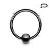 Titanium Ring Ball Titanium Captive Bead