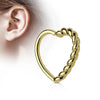 Ring Turned Heart Bendable