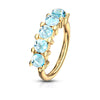 Ring 5 Illuminating synthetic Stone Bendable