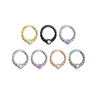 Ring Opal Round Bendable