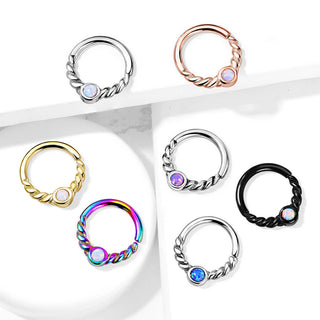 Ring Opal Round Bendable