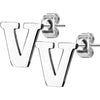 Stud Earring 316L Earring Studs Alphabet Initial 1 Pair