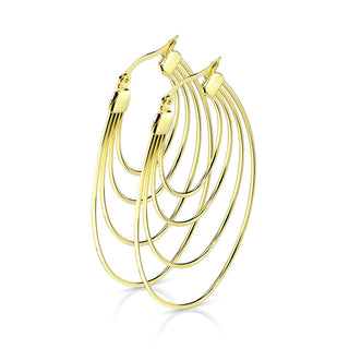 Boucle d'Oreille Anneau quadruple