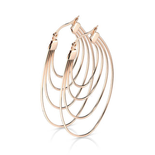 Boucle d'Oreille Anneau quadruple