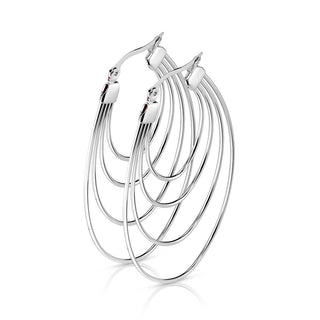 Boucle d'Oreille Anneau quadruple