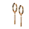 Bar Zirconia dangle Clicker