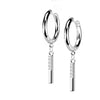 Bar Zirconia dangle Clicker