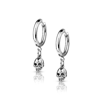 Skull Black dangle Clicker