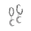Moon Zirconia dangle Clicker
