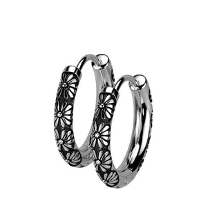 Argento con design a fiori Clicker