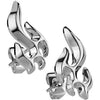 Stud Earring 316L Flame Stud Earrings 1 Pair