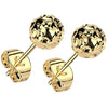 Bouton d'Oreille Bille Martelée