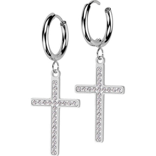 Croce zirconi pendente