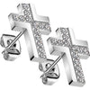 Earring cross zirconia