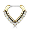 Septum Piercing Clicker Triangle Zirconia Clicker