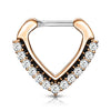 Septum Piercing Clicker Triangle Zirconia Clicker