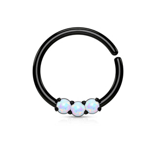 Ring 3 Opals Bendable