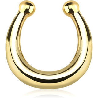 Fake Nose Piercing Septum Bendable
