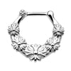 Septum Piercing Clicker Blumen Clicker