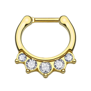 Septum Piercing Clicker 5 Zirkonia Clicker