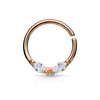 Anello Piercing Zirconi taglio marquise Pieghevole