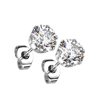 Zirconia Round Silver