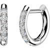 Earring Zirconia Accent 1 Pair