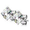 Square Zirconia Silver