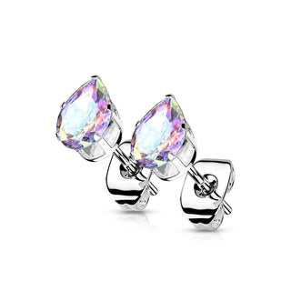 Oro con zircone a goccia