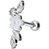 Barbell Fiore di zirconi