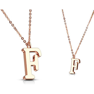 Necklace Letters A-Z Roségold