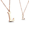 Buchstaben A-Z Roségold