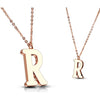 Necklace Letters A-Z Roségold