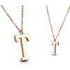 Necklace Letters A-Z Roségold