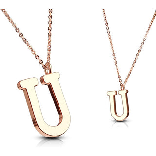 Necklace Letters A-Z Roségold