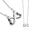 Double Heart Infinity Roségold
