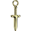 Titane Veste pendentif poignard 