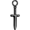 Titane Veste pendentif poignard 