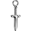 Titane Veste pendentif poignard 