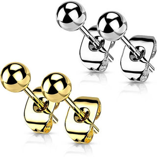 Titanium Stud Earring Titan Earring Studs Basic Ball 1 Pair
