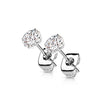 Titane Bouton d'Oreille Zircone Ronde