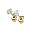 Titane Bouton d'Oreille Zircone Ronde