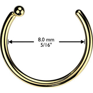 Titan Nasenstecker Hoop Stab Stoper